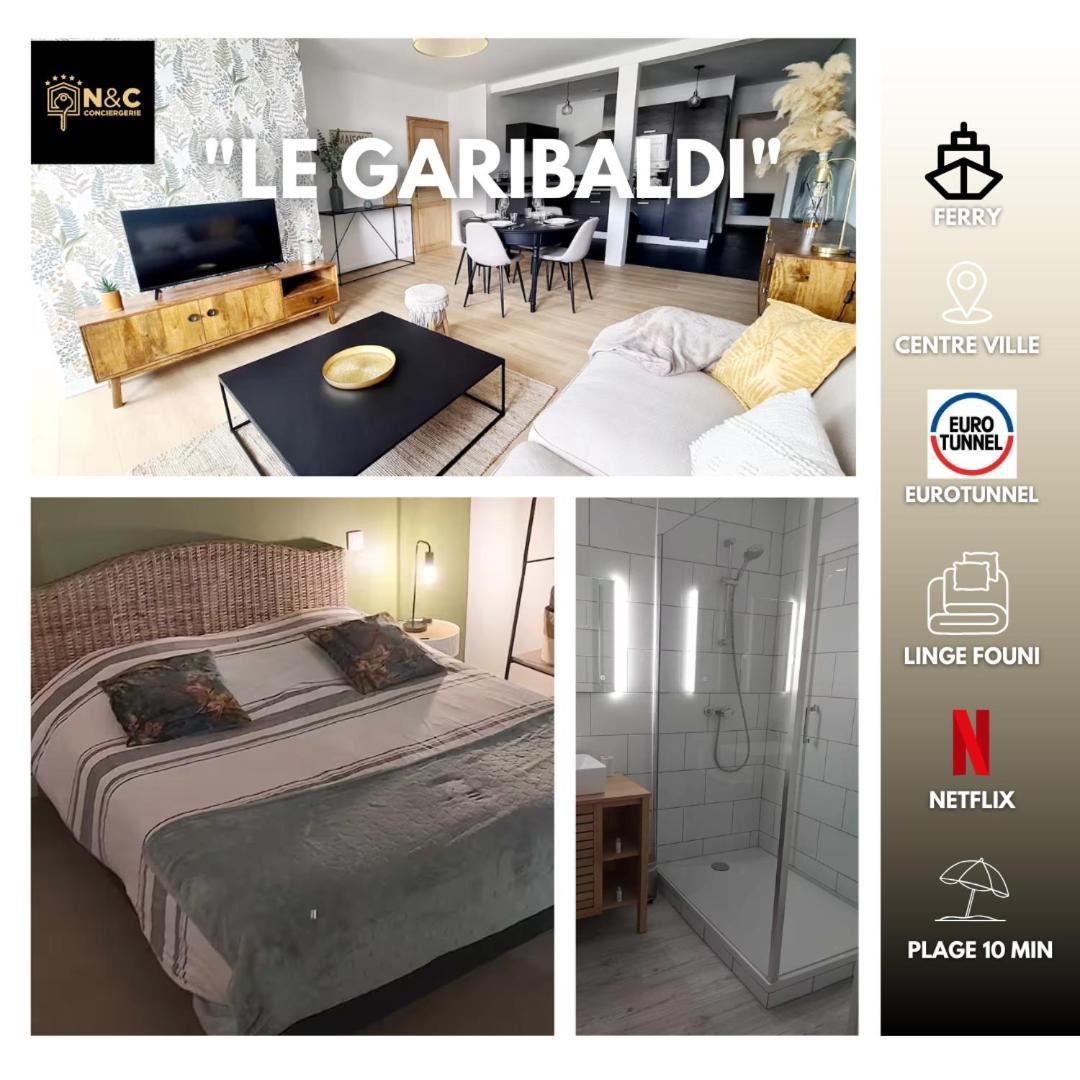 Garibaldi De Calais Fonctionnelle Nouvelle Renovation Jardin Prive Apartment ภายนอก รูปภาพ
